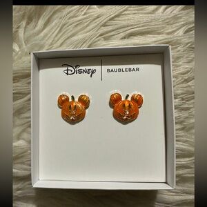 Disney X Baublebar Mickey Mouse Pumpkin Earrings.